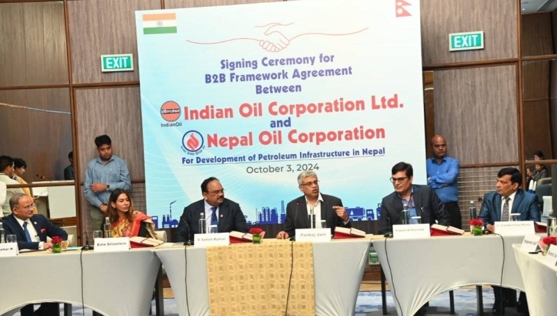 Nepal, India sign B2B Framework Agreement on petroleum infrastructure development